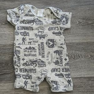 "camping" romper